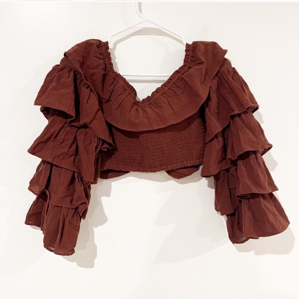 Free People Falling Flowers Crop Top - Picture 3 of 6